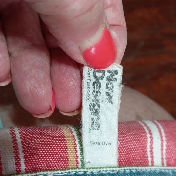 Now Designs SF,La BUONA CUCINA d' Italia multicolor striped APRON with pocket,OS - Picture 6 of 8